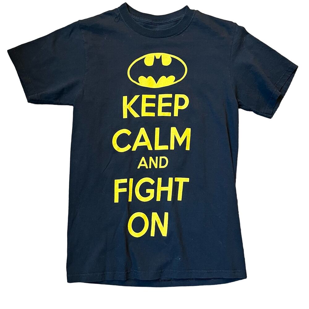 DC Comics Originals Adult SM Keep Calm And Fight On Graphic T-shirt